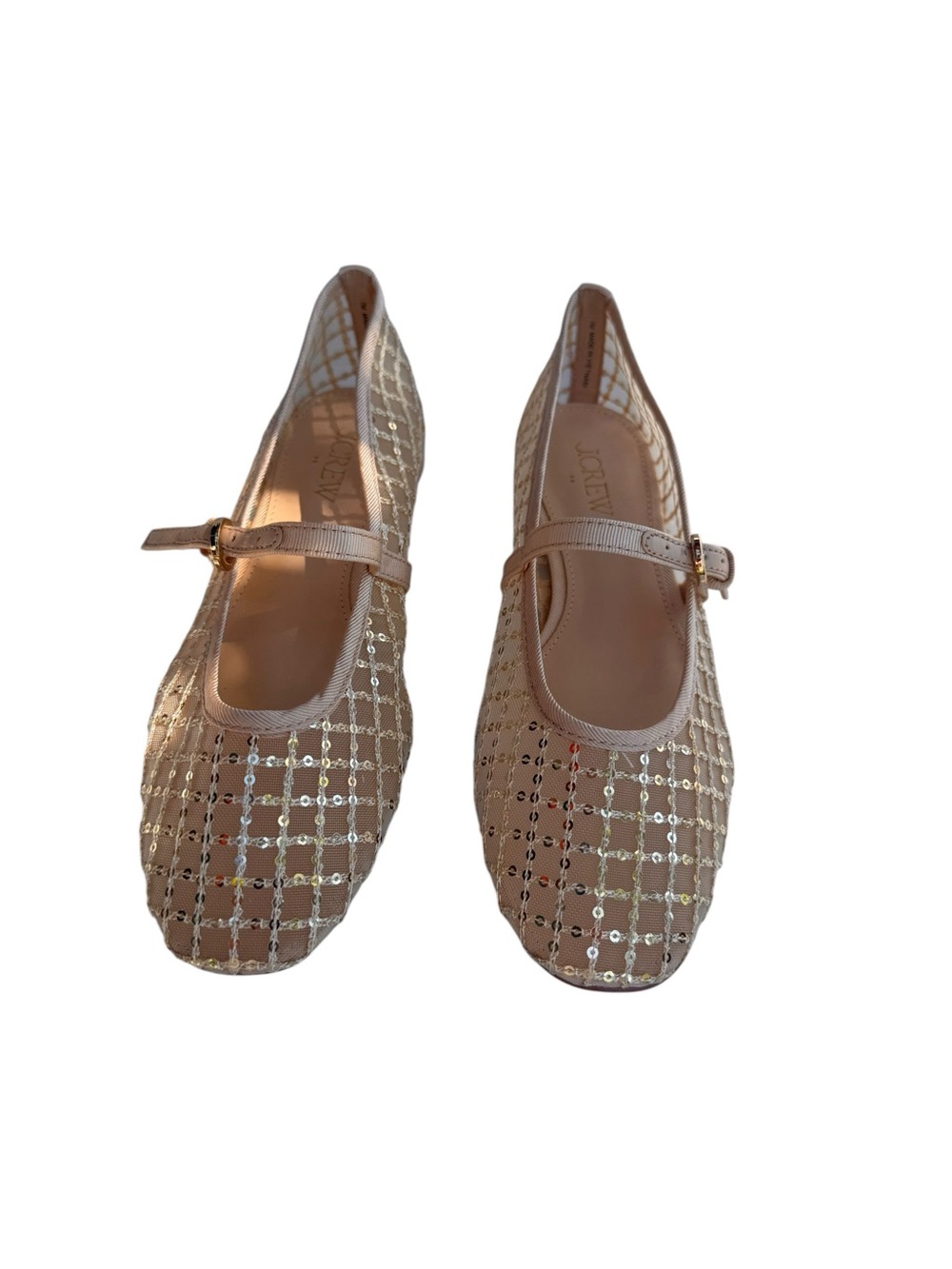J Crew  Sequin plaid Mary Jane flats balletcore whimsigoth sz 7